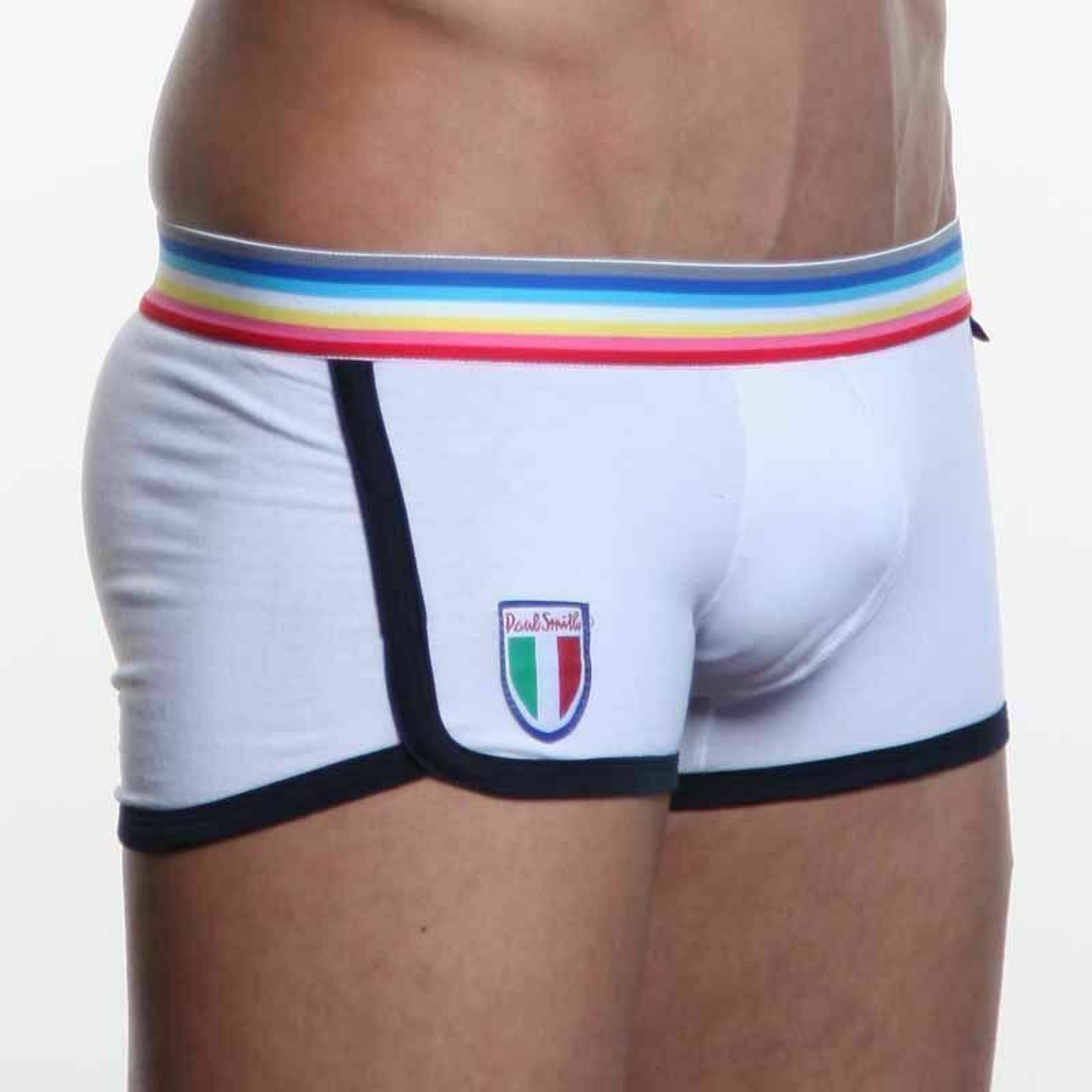 Мужские трусы хипсы белые Paul Smith Trunk White фото 2