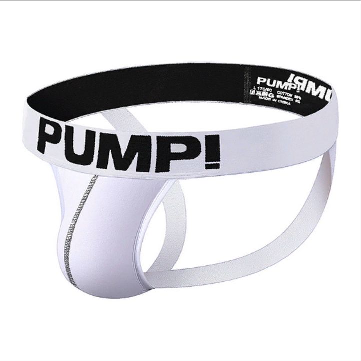 Мужские трусы джоки белые Pump! H600 