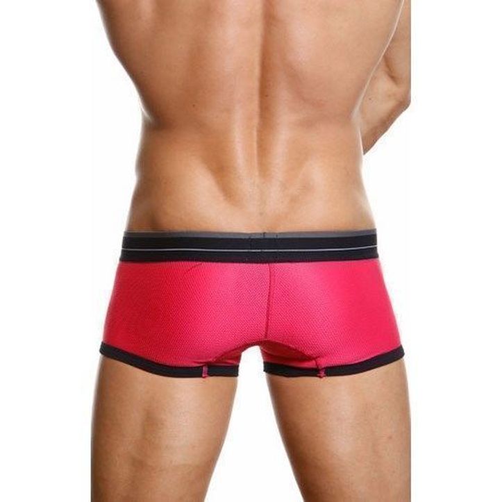 Мужские трусы хипсы розовые в сетку TOOT Nylon Sport Hip Boxer фото 2