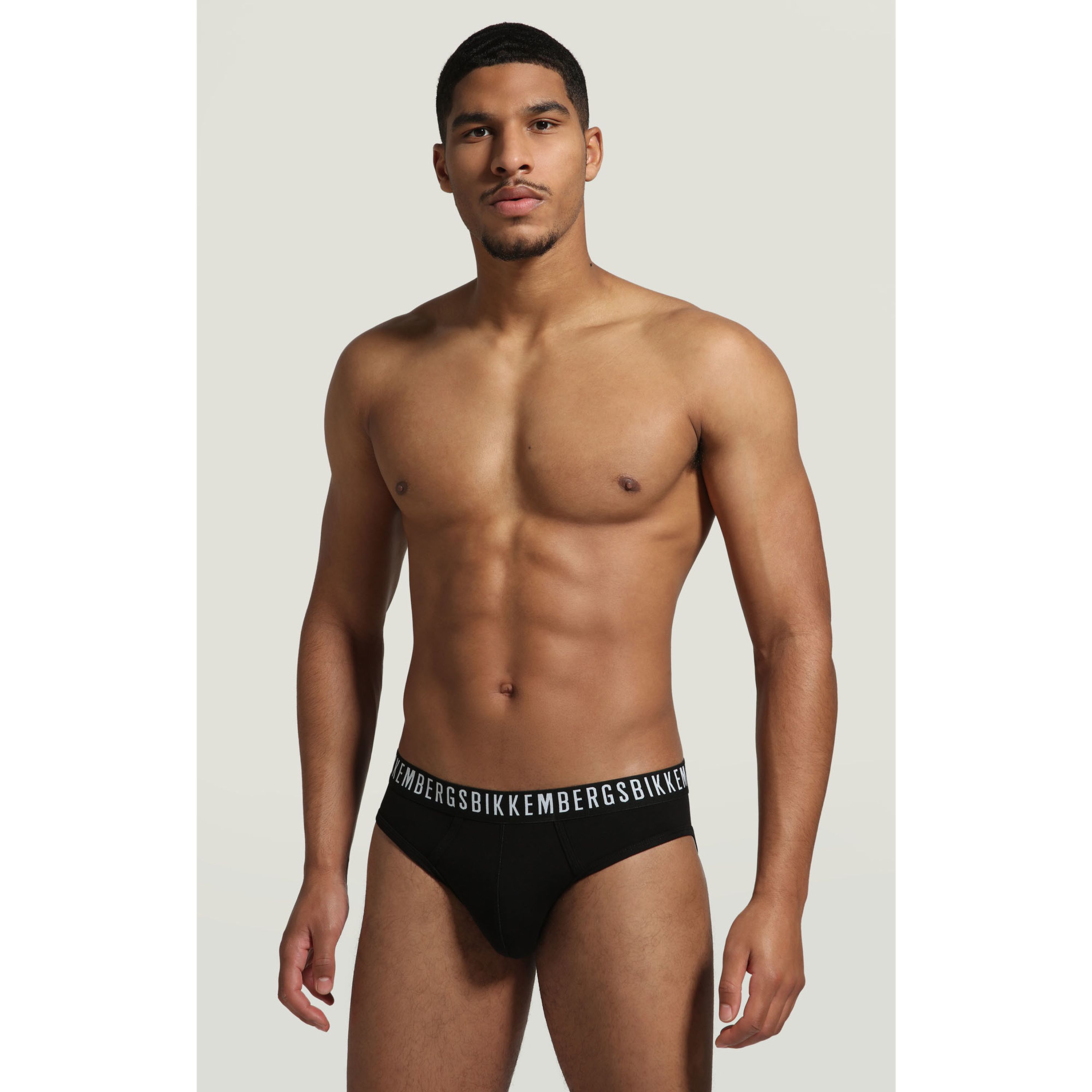 Мужские трусы брифы черные набор 2 в 1 Bikkembergs CLASSIC BKK1USP02BI/2 фото 2