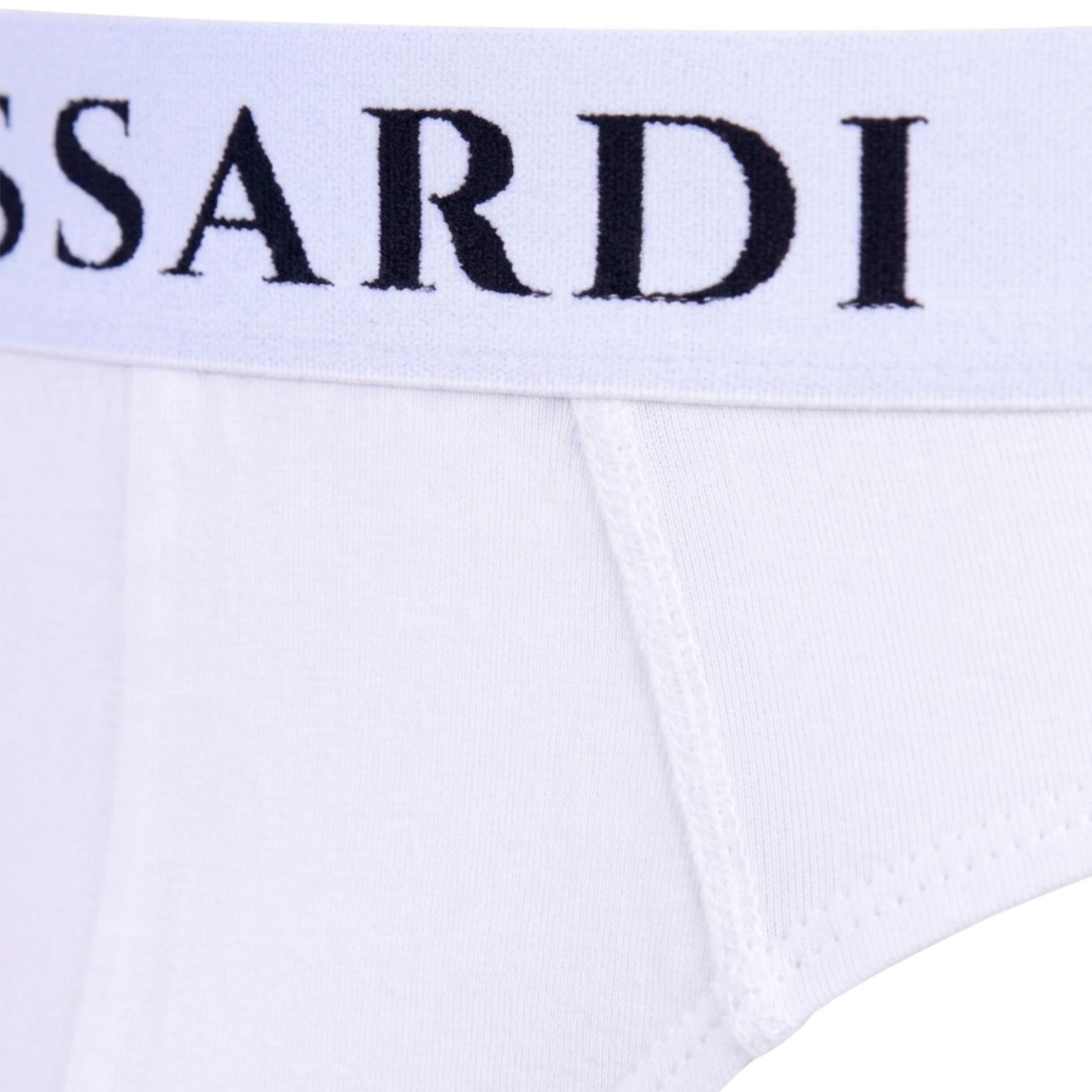 Набор мужских трусов брифов 2в1 белые TRUSSARDI TRU2USP01 фото 4