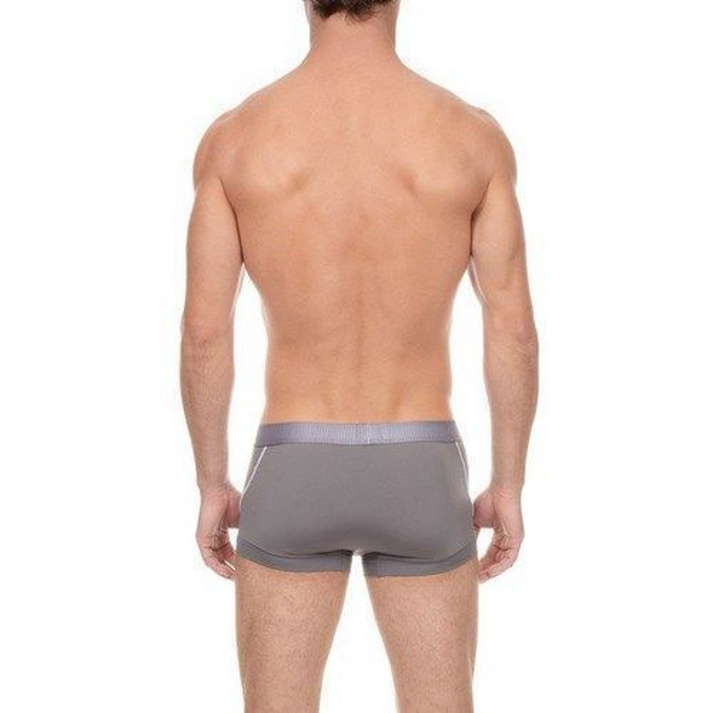 Мужские трусы боксеры серые 2xist oblique stripes Boxer GREY фото 2