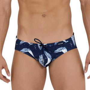 Фото Мужские плавки темно-синие с принтом Clever Moda MISTERY SWIMSUIT BRIEF 114808