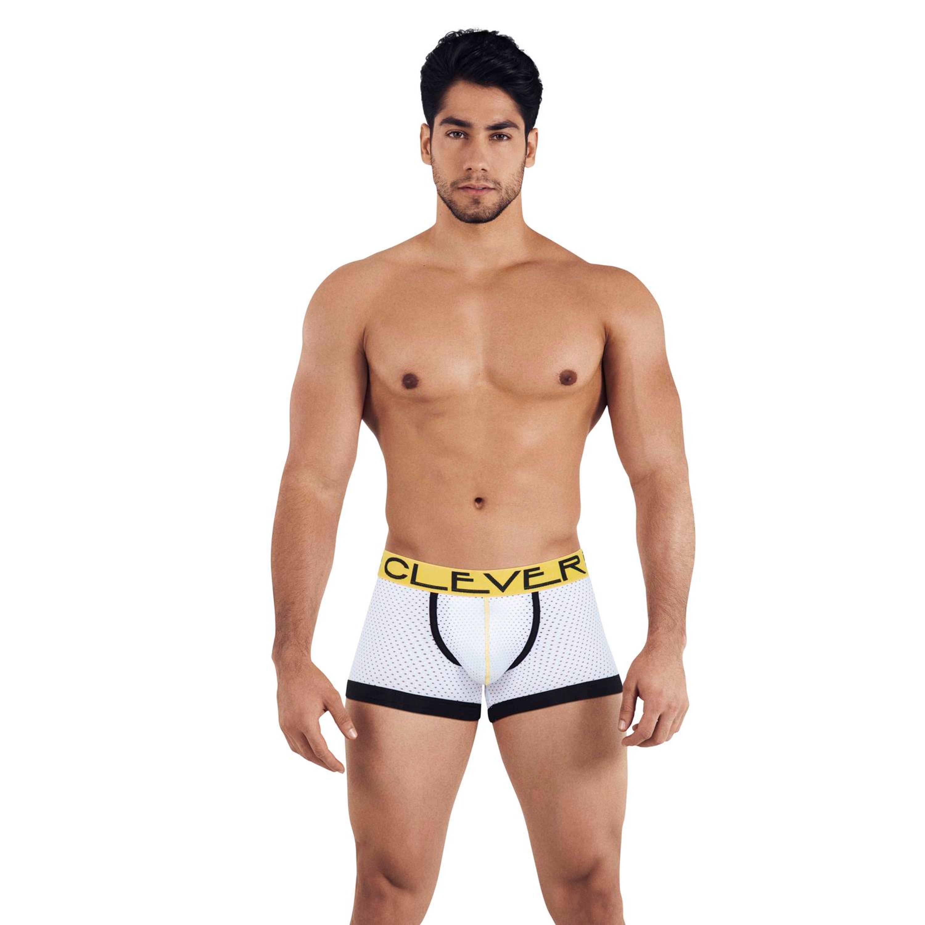 Мужские боксеры белые сетчатые Clever BRASILEA BOXER 034801 фото 1