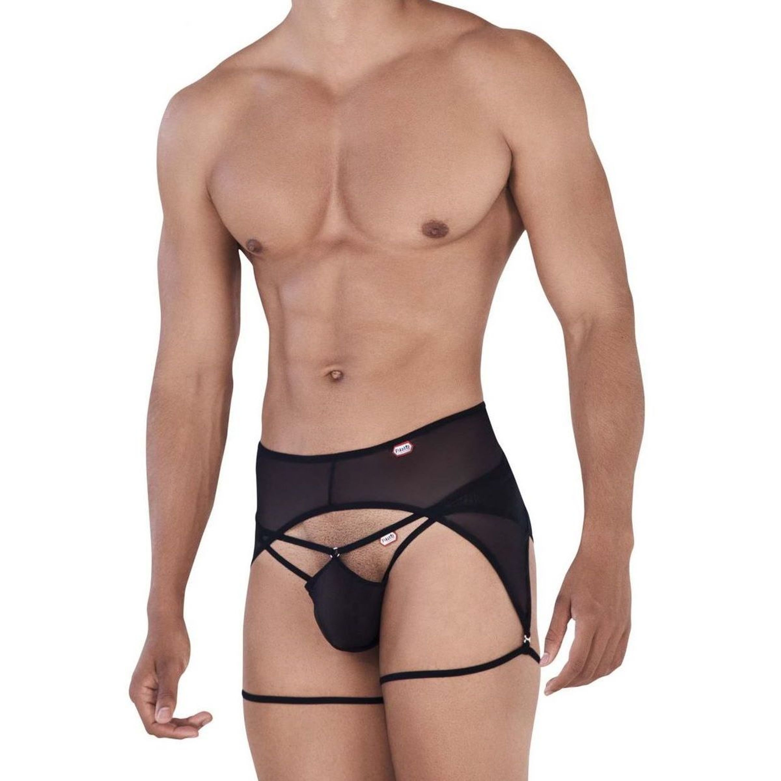 Мужские трусы джоки черные с поясом Pikante ATTILA JOCKSTRAP 033211 фото 2