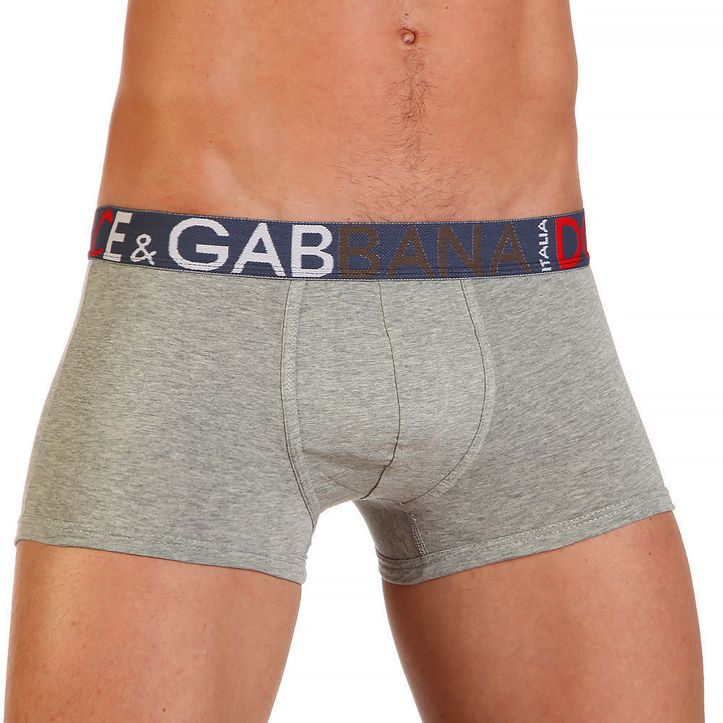 Мужские трусы боксеры серые D&G 