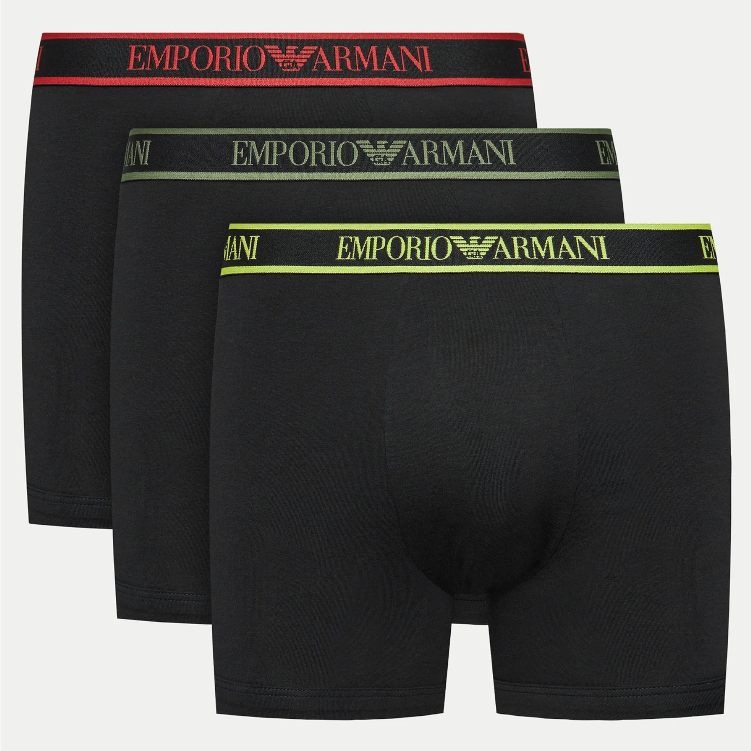 Набор мужских трусов боксеров 3в1 черные Emporio Armani 111473_4F717 21320 фото 1