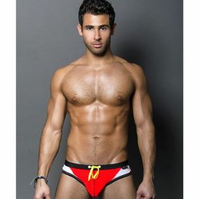 Фото Мужские плавки красные Andrew Christian Swim Brief 6290