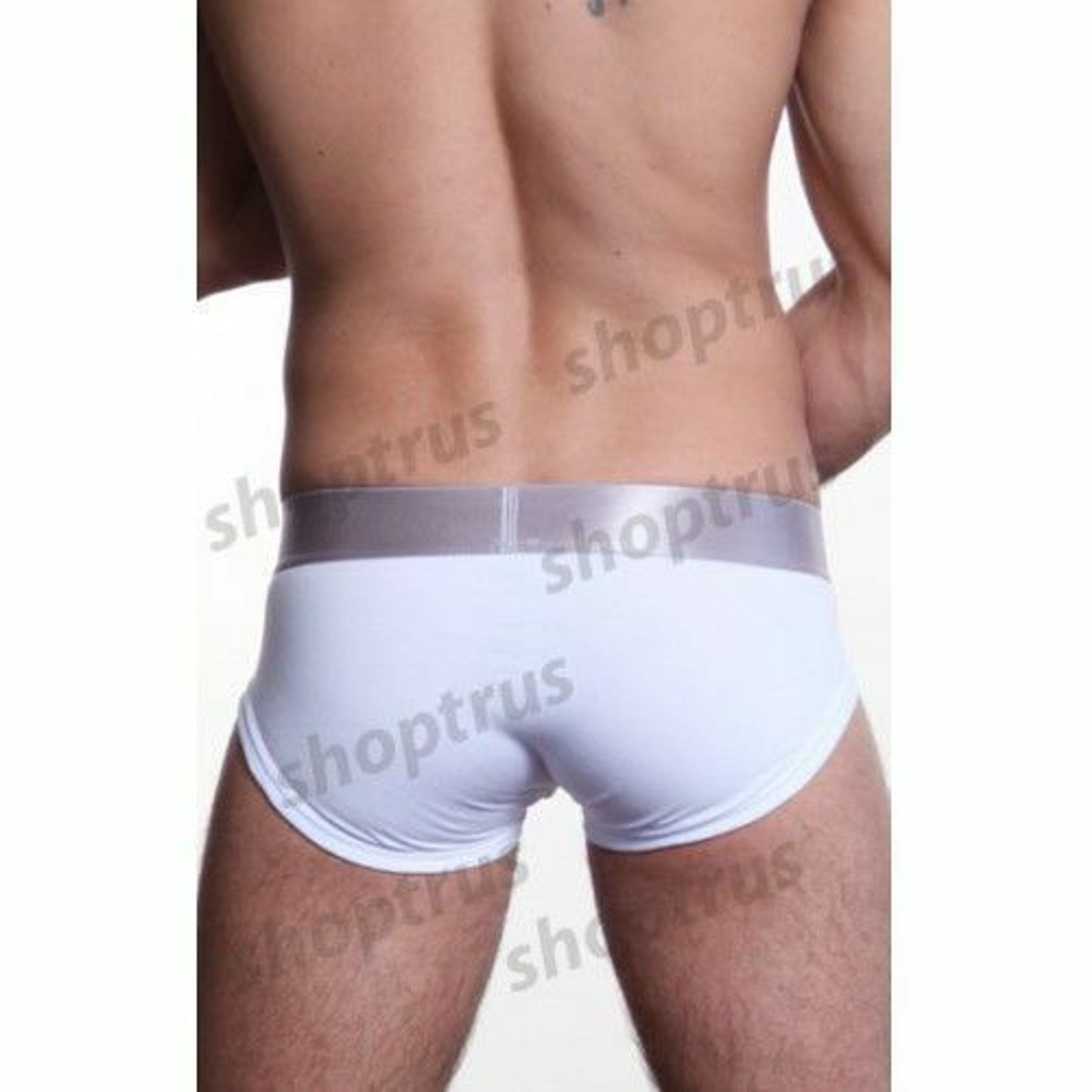 Мужские трусы брифы белые Calvin Klein Brief Steel White фото 2