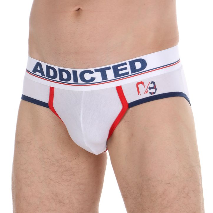 Мужские трусы брифы белые Addicted 