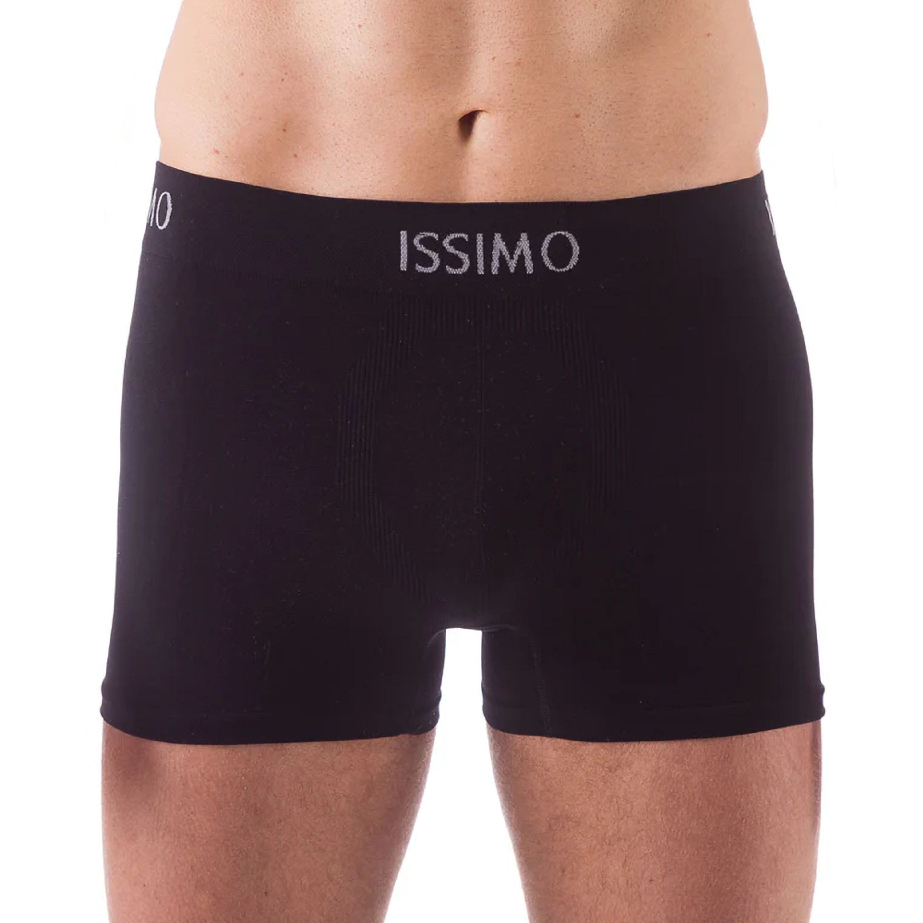 Мужские трусы боксеры черные бесшовные ISSIMO BOXER 211 фото 1