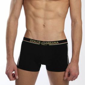 Фото Мужские трусы боксеры черные Dolce Gabbana Italy Boxer