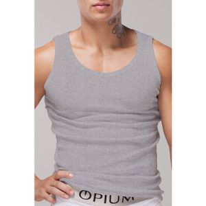 Фото Мужская майка серая меланж Opium R-04