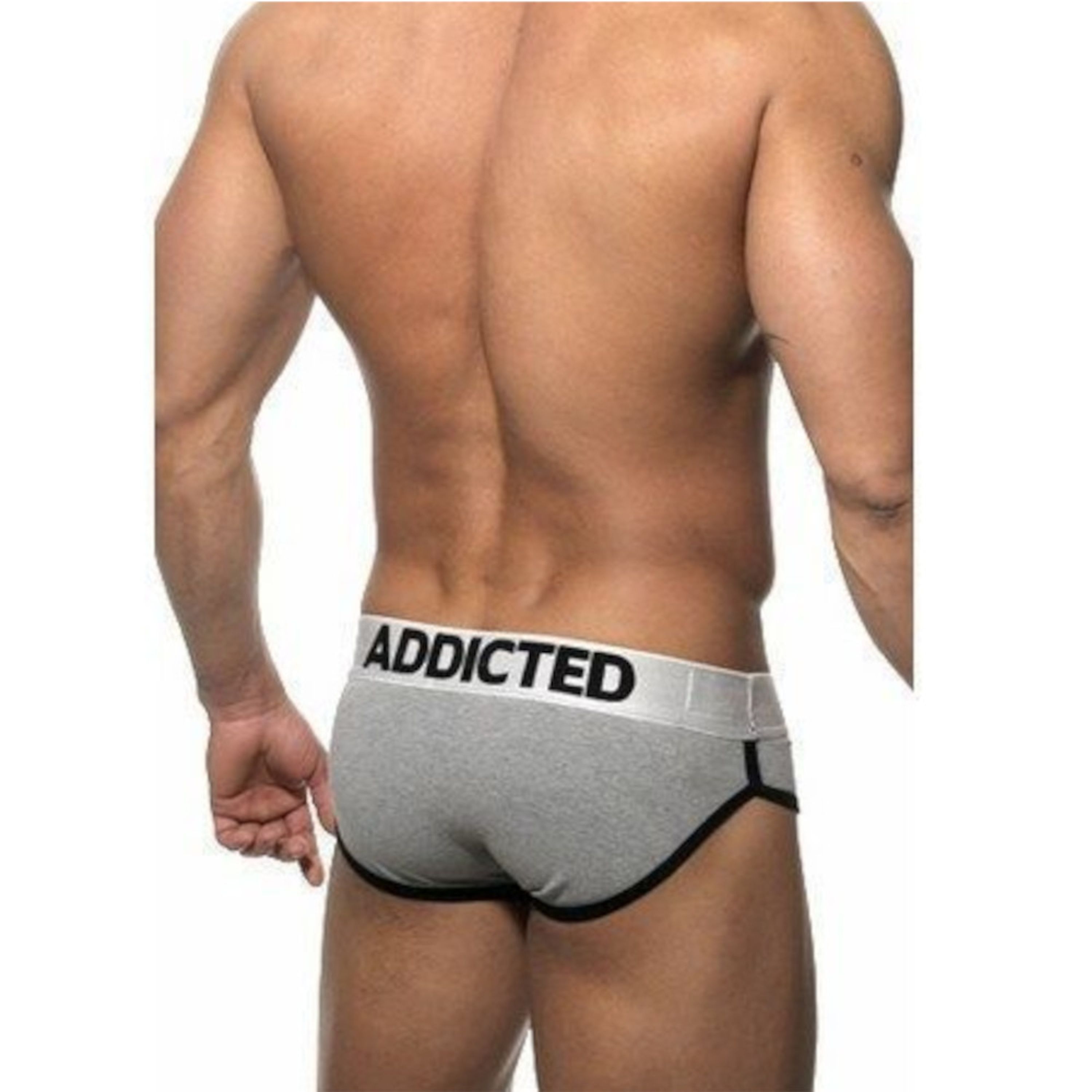 Мужские трусы брифы Addicted Brief Grey 73 фото 3