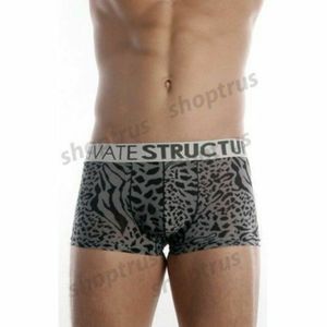 Фото Мужские трусы боксеры серые с принтом Private Structure 