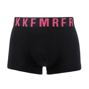 Фото Мужские трусы хипсы черные с розовыми буквами Bikkembergs MIX COLOR FLUO BKK1UTR16SI