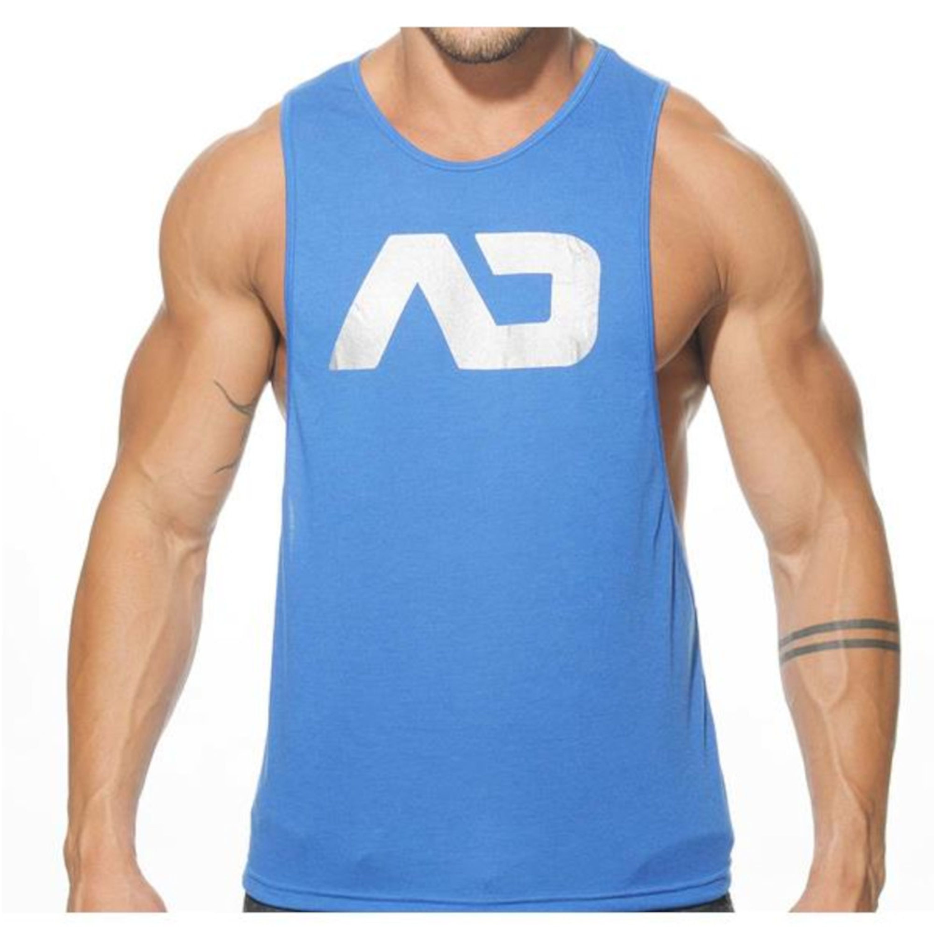 Мужская майка синяя Addicted Blue AD43 фото 1