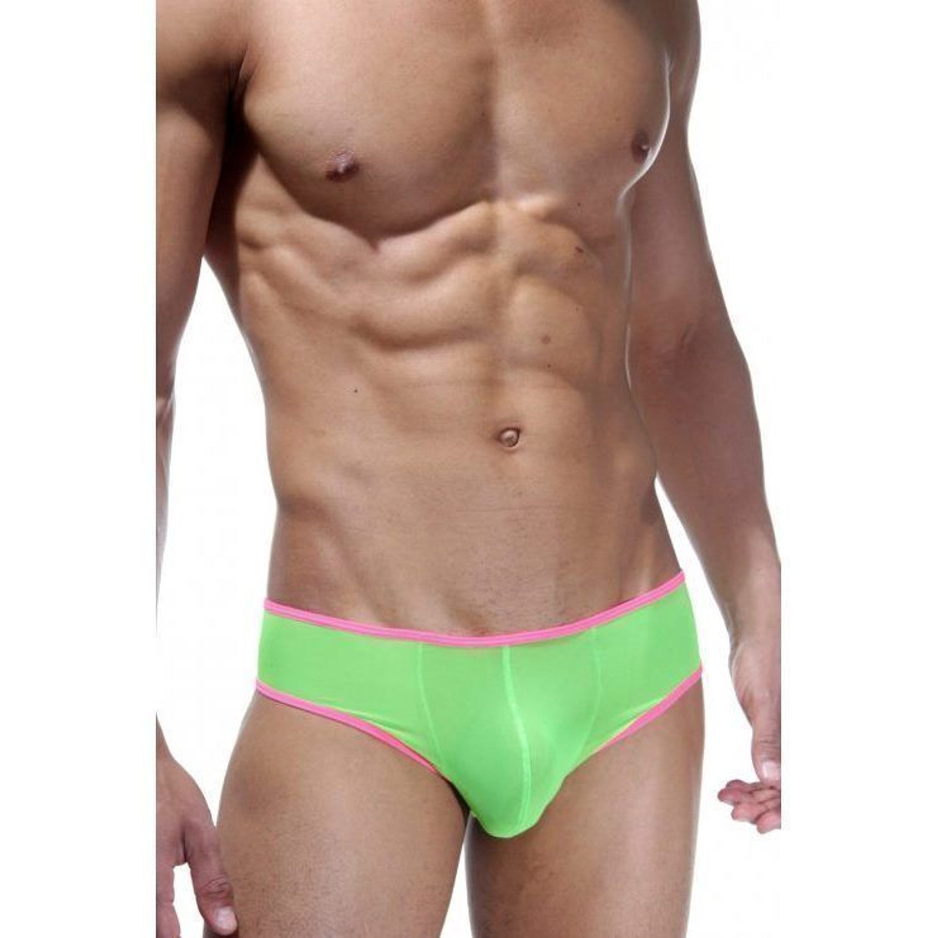 Мужские трусы бразилиана салатовые Cosmos Colors YS20_GP фото 1