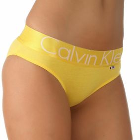 Фото Женские брифы желтые с желтой резинкой Calvin Klein Women Brief YXY