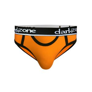 Фото Мужские трусы брифы с вырезом оранжевые DARKZONE DZN6257