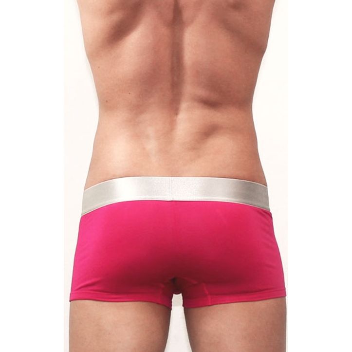 Мужские трусы боксеры малиновые Romeo Rossi Steel Dark Pink Boxer RR00009 фото 3