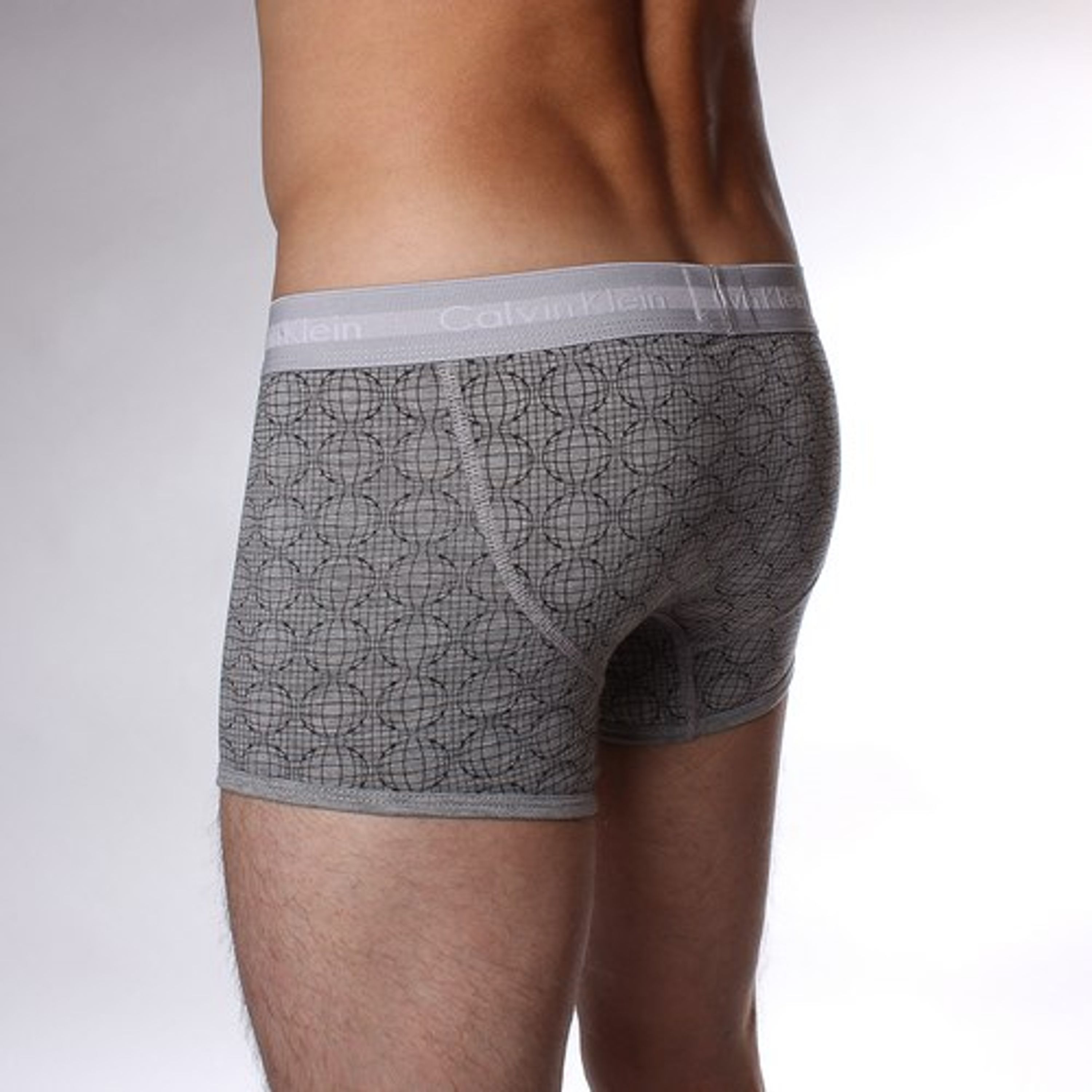 Мужские трусы боксеры серые Calvin Klein 365 print GREY SPHERE фото 2