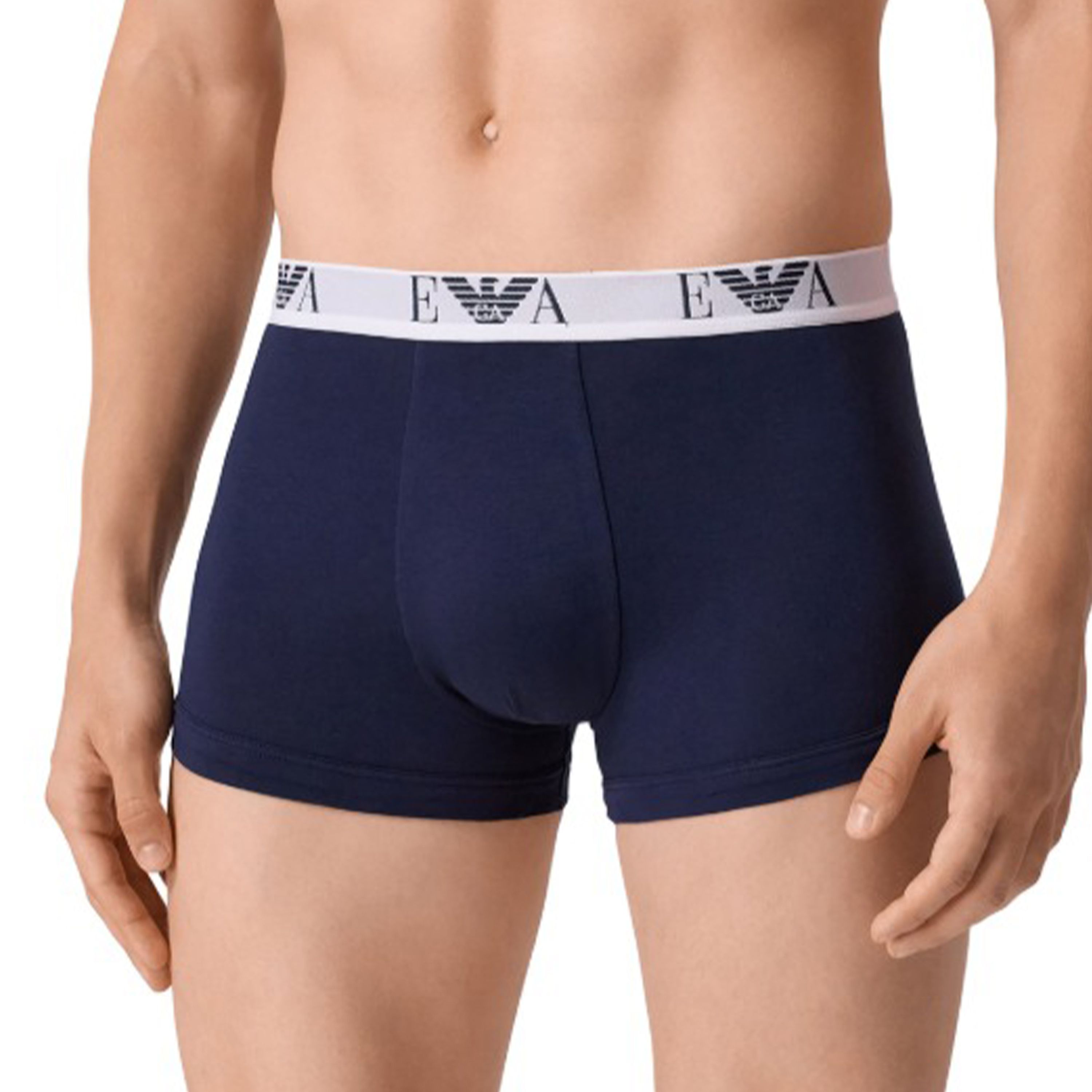 Набор мужских трусов боксеров 3в1 темно-синие Emporio Armani EM000259_AF14131 фото 2
