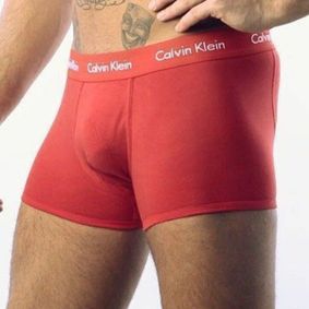 Фото Мужские трусы боксеры красные  Calvin Klein 365 Red Boxer