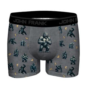 Фото Мужские трусы боксеры серые с принтом JOHN FRANK JFBDFR392-GORILLA