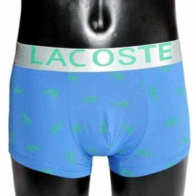 Фото Мужские трусы боксеры синие Lacoste 