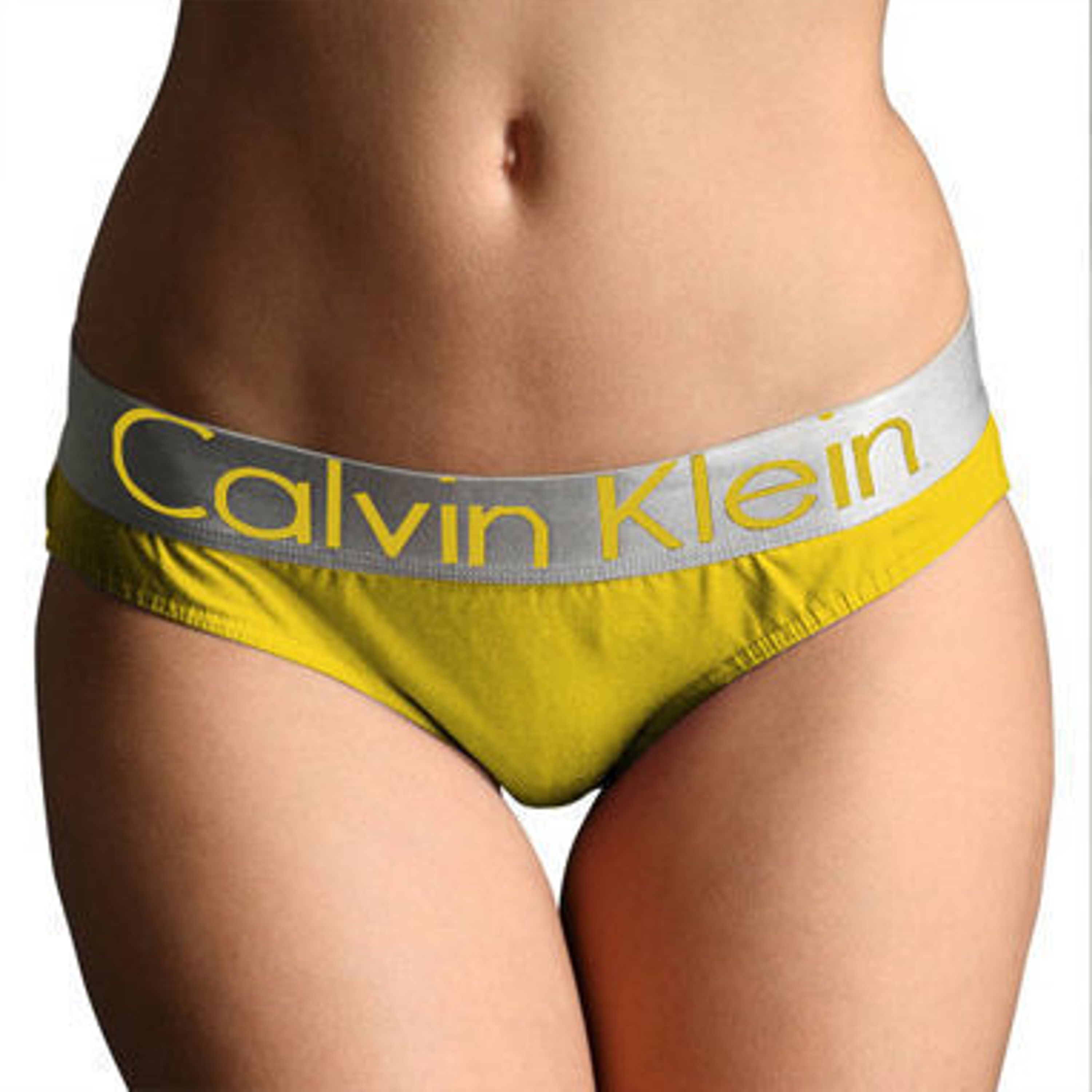 Женские трусы слипы желтые Calvin Klein Women Panty Yellow фото 1