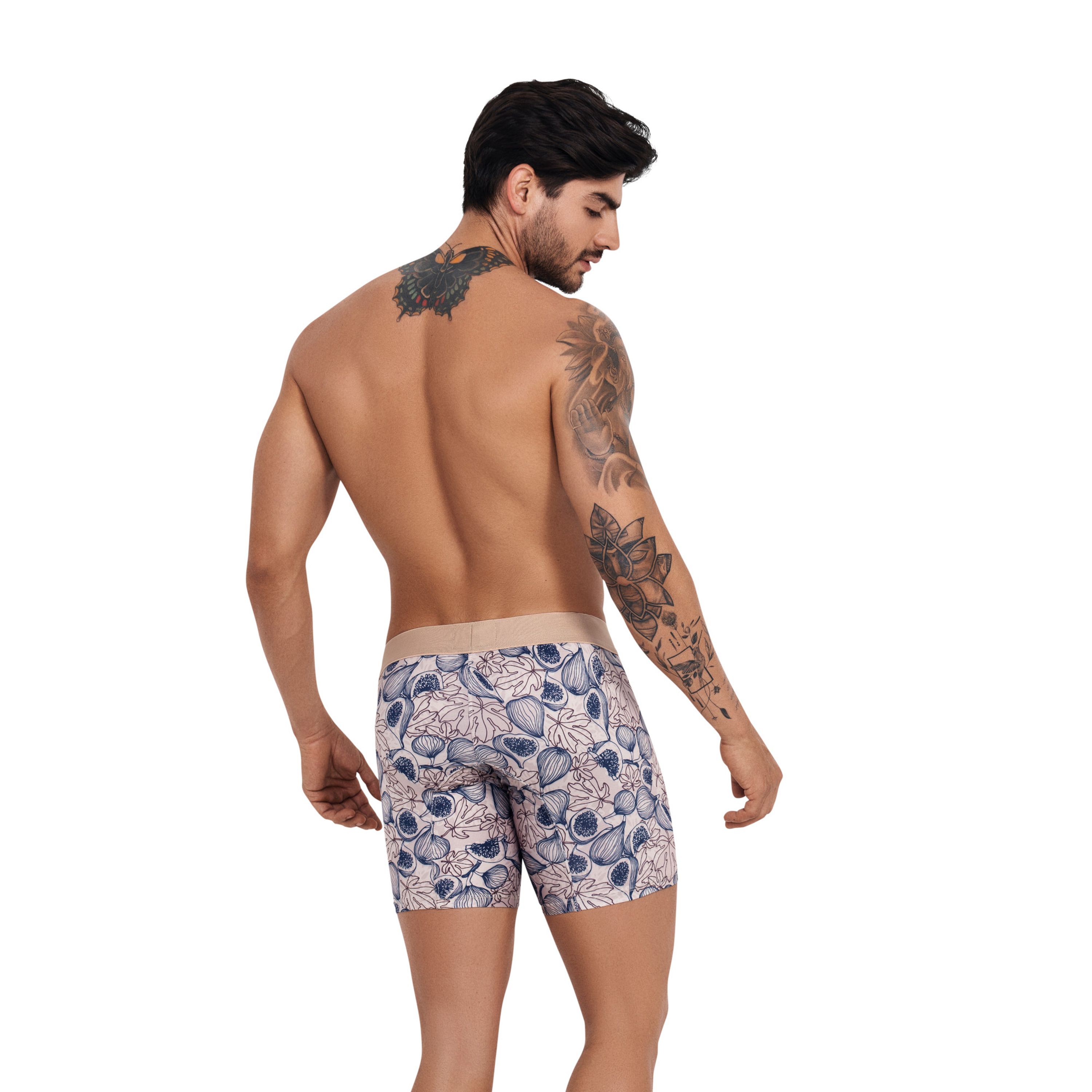 Мужские трусы боксеры бежевые с принтом Clever ELYSIUM LONG BOXER 120902 фото 3