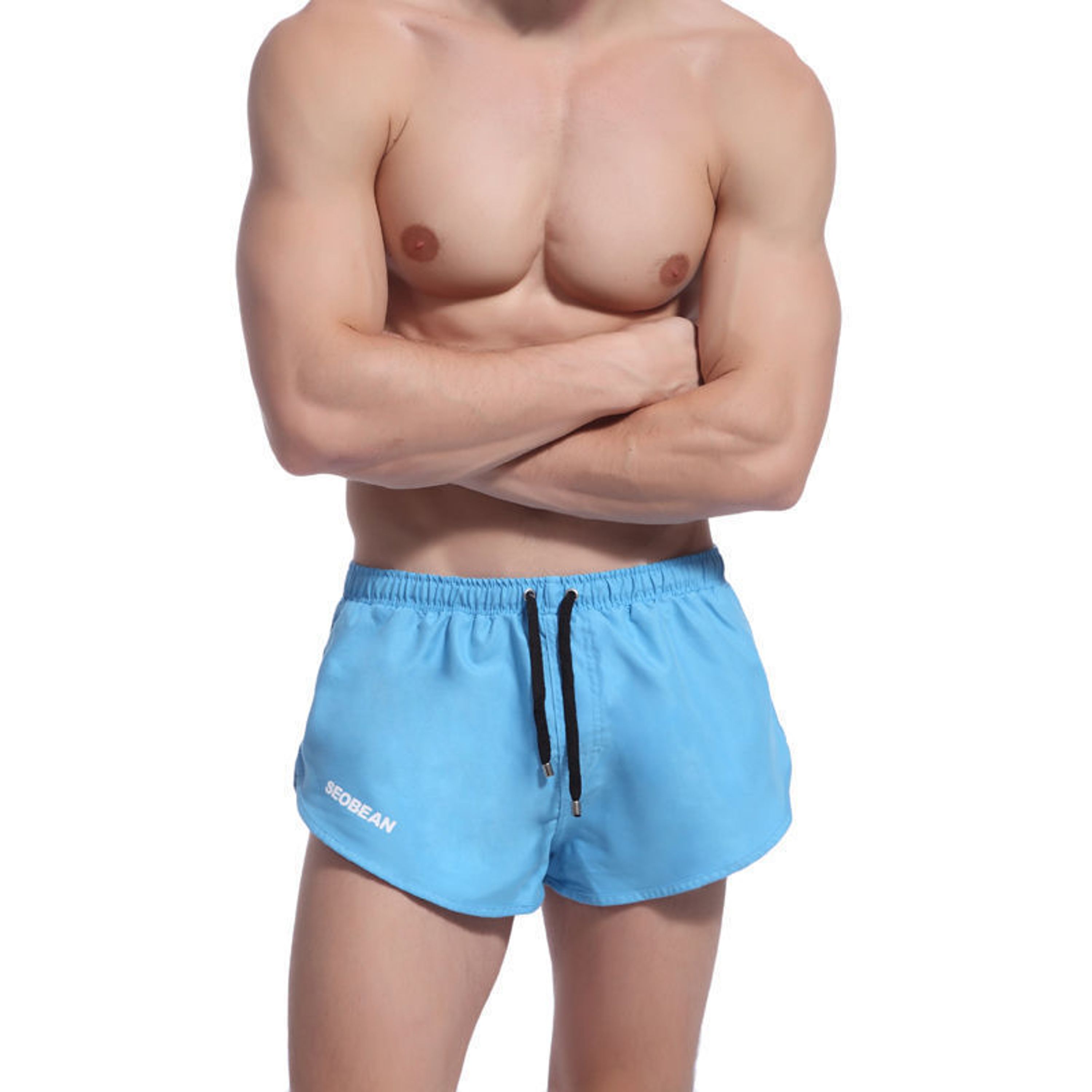 Мужские шорты купальные  голубые Seobean Shorts Blue фото 1