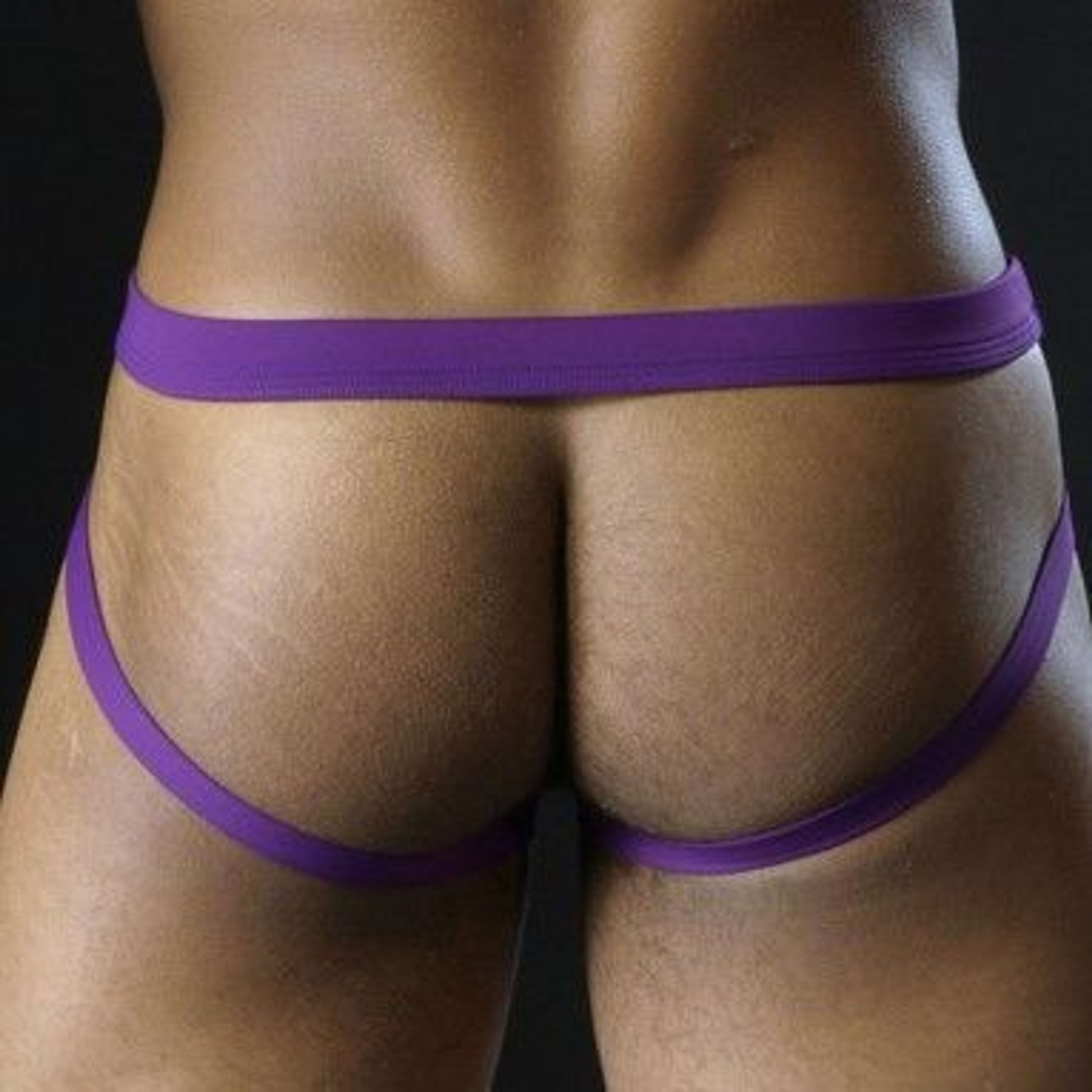  Мужские трусы джоки в сетку Manstore Micropro Plum Jock фото 3