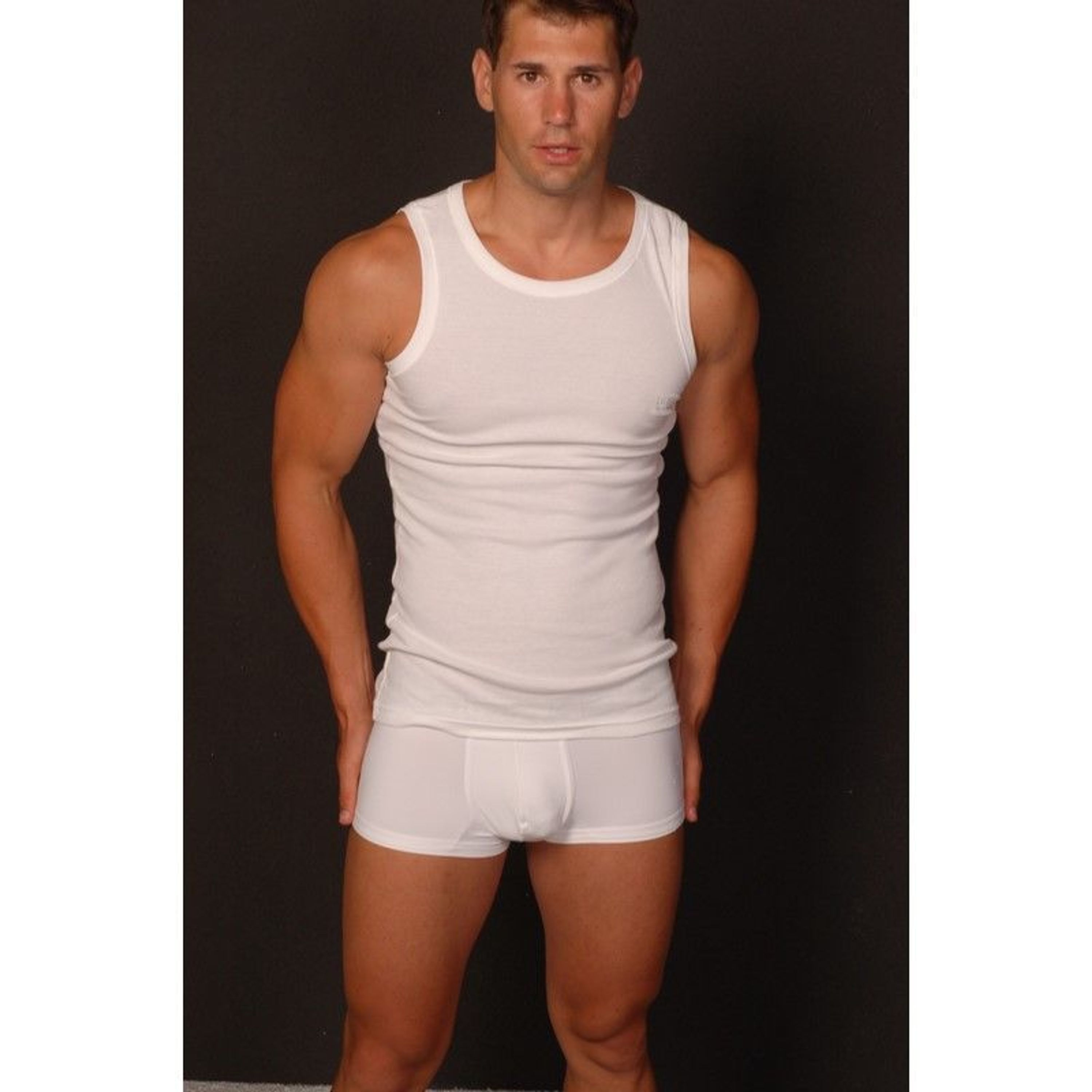 Мужская майка белая Calvin Klein 7057 фото 1