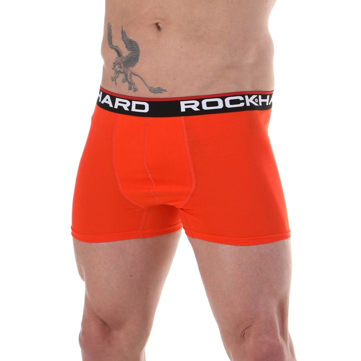 Мужские трусы боксеры оранжевые Rockhard RH17014 
