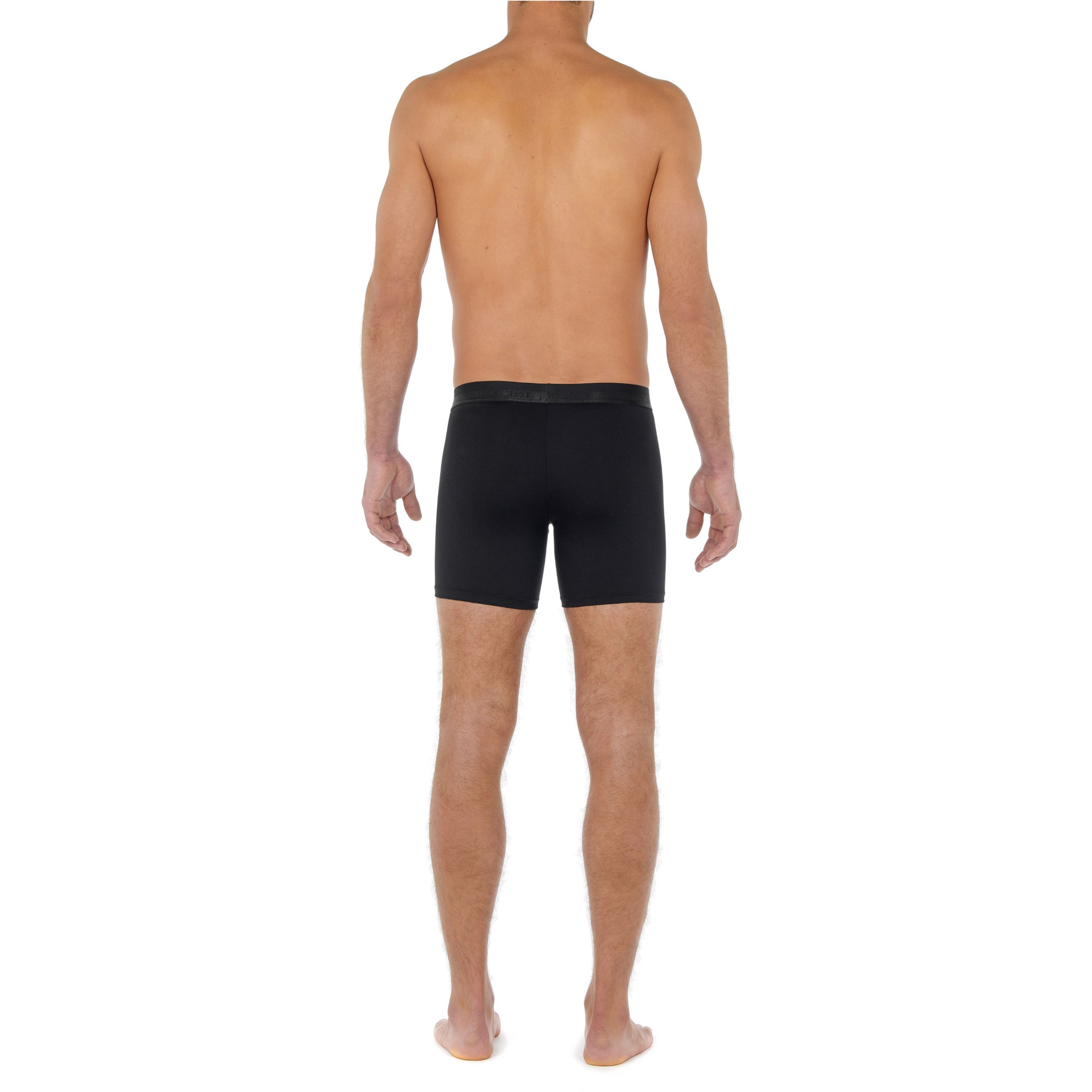 Мужские трусы боксеры удлиненные черные HOM HO1 Long Boxer Briefs HO1 359519_400004 фото 3