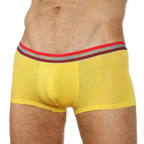 Фото Мужские трусы хипсы желтые c трехцветной резинкой Calvin Klein Modal RGB Hip Boxer