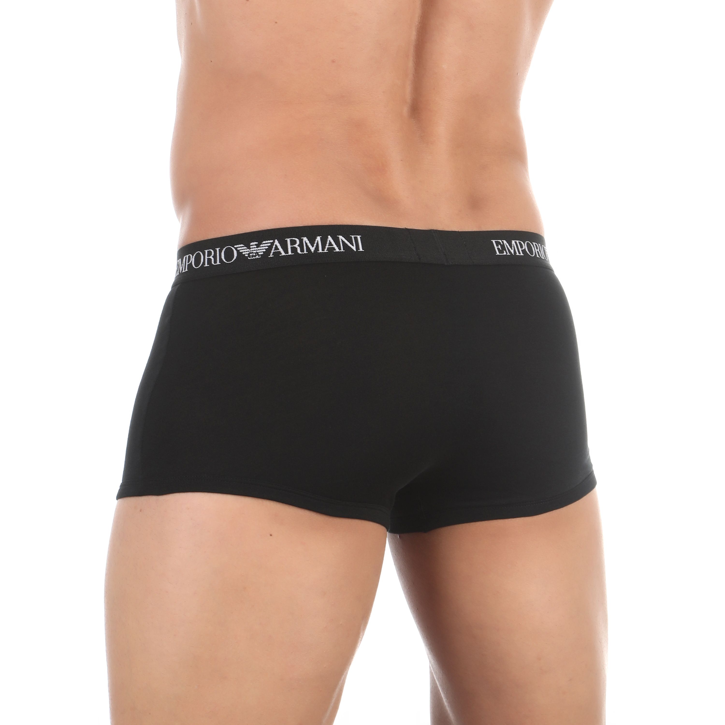 Набор мужских трусов боксеров 3в1 черный Emporio Armani 111610_CC722 21320 фото 5