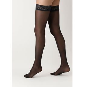 Фото Женские чулки черные OROBLU Chic Up, 30 ден, Daily VOBC01001