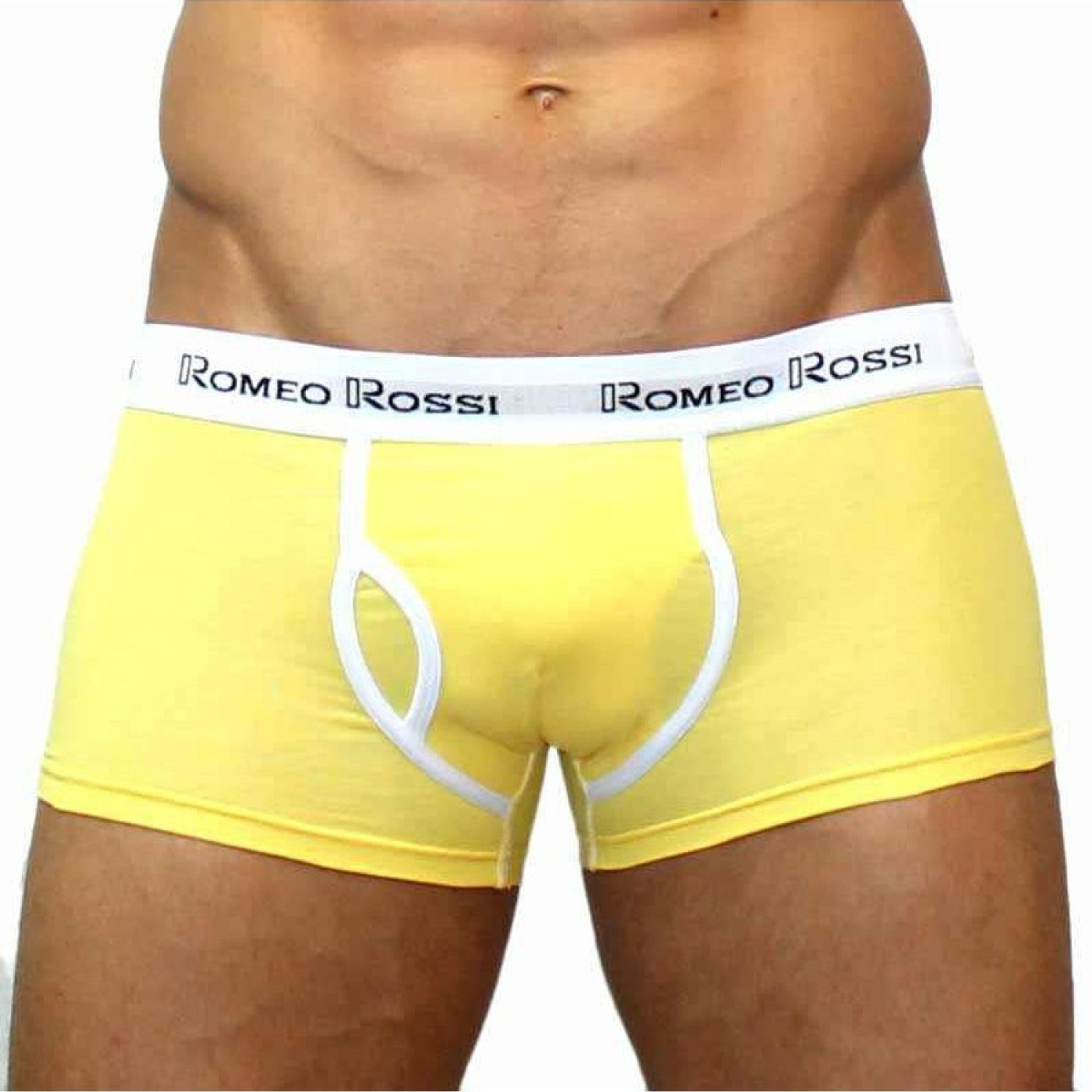Мужские трусы боксеры желтые Romeo Rossi RR365-13 Boxer Brief фото 2