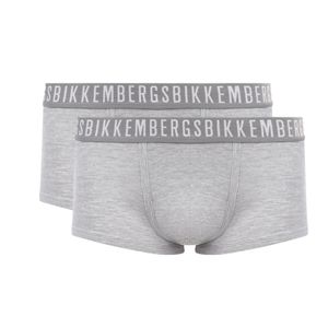 Фото Мужские трусы хипсы серые набор 2 в 1 Bikkembergs CLASSIC BKK1UTR02BI/2