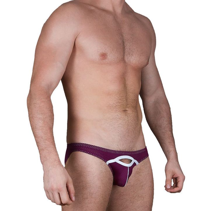 Мужские трусы слипы фиолетовые Sesmik Active light  