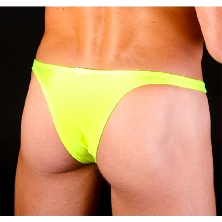 Мужские трусы бразилиана желтые Joe Snyder Light Yellow Mini Brief фото 3