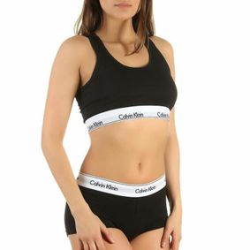 Фото Женский комплект черный топ и боксеры Calvin Klein Women Black