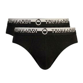 Фото Набор мужских трусов брифов 2в1 черные TRUSSARDI TRU2USP03