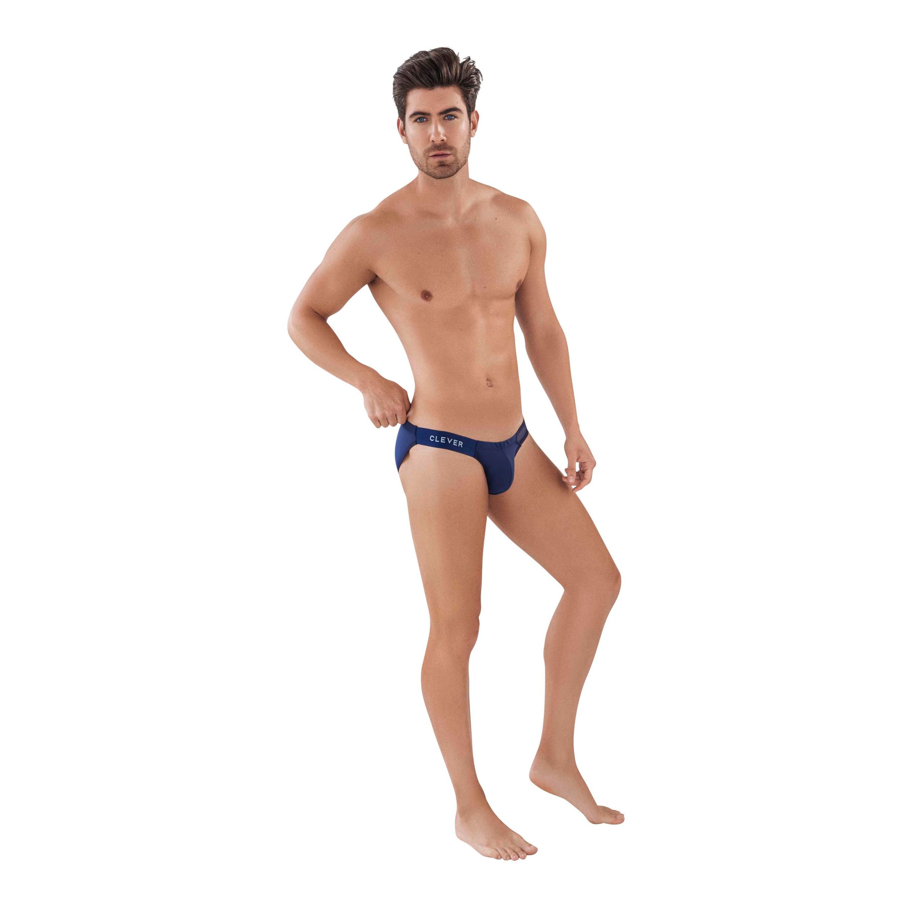 Мужские трусы слипы темно-синие Clever Moda ORIGEN LATIN BRIEF 087408 фото 2