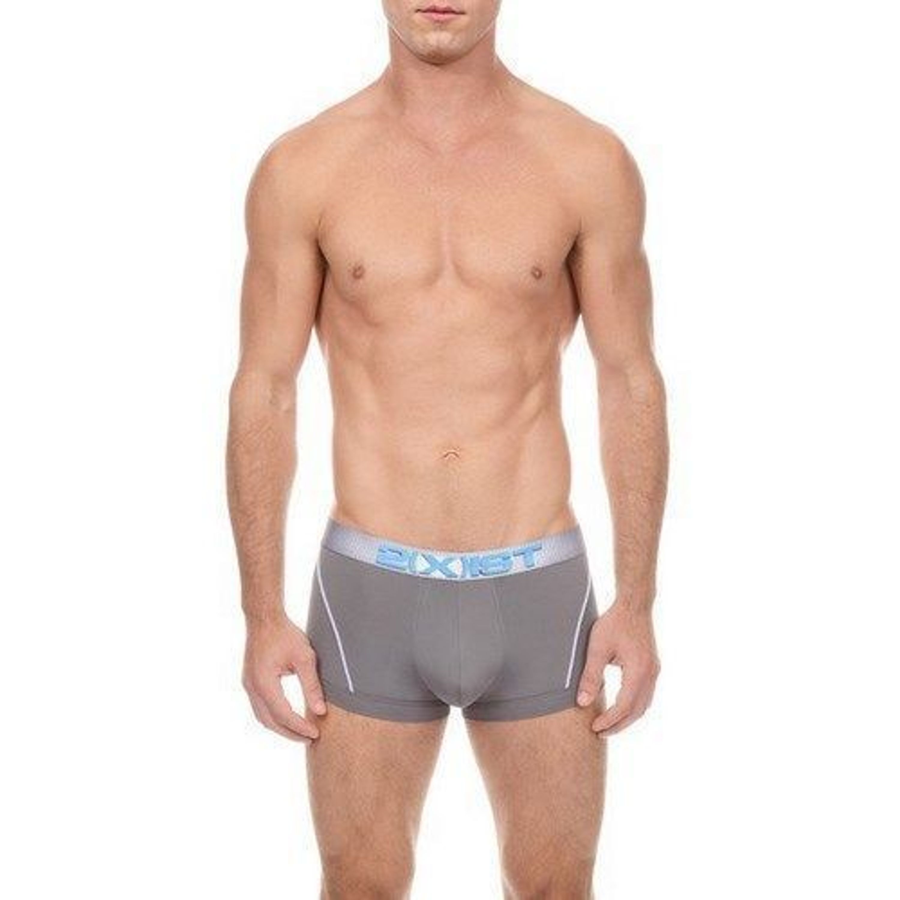 Мужские трусы боксеры серые 2xist oblique stripes Boxer GREY фото 1