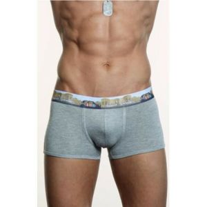 Фото Мужские трусы боксеры Paul Smith серые с цветной резинкой