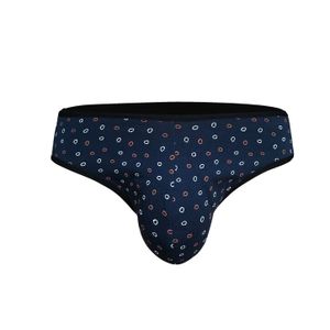 Фото Мужские трусы слипы темно-синие с принтом DARKZONE DZN6550